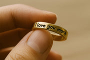 High Qualtiy Golden Plated Metal Ring for Women and Men