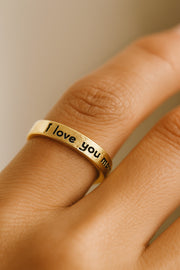 High Qualtiy Golden Plated Metal Ring for Women and Men
