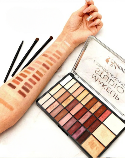 Silvana Make Up Studio Eyeshadow & Highlighter Palette( 33 Colors)